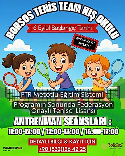 Pamukspor, tenis okulu, tenis kış okulu